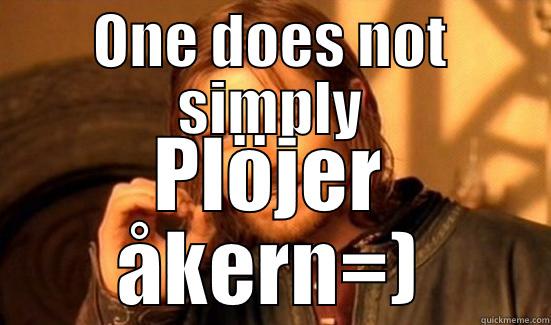 ONE DOES NOT SIMPLY PLÖJER ÅKERN=) Boromir
