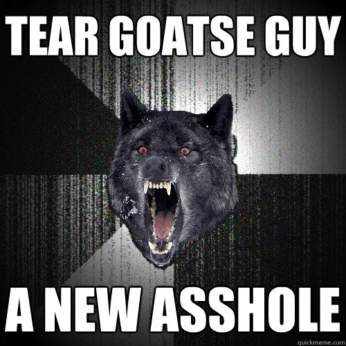 Tear goatse guy a new asshole  Insanity Wolf