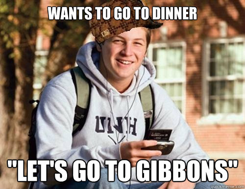 Wants to go to dinner 