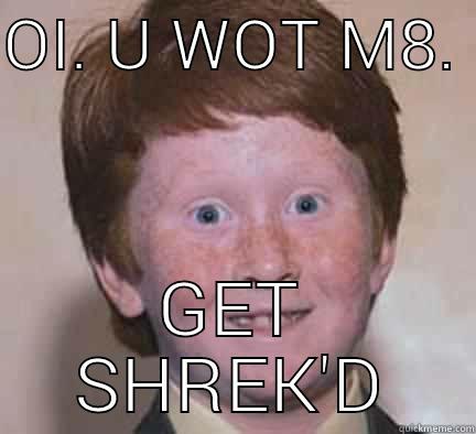 OI. U WOT M8.  GET SHREK'D Over Confident Ginger