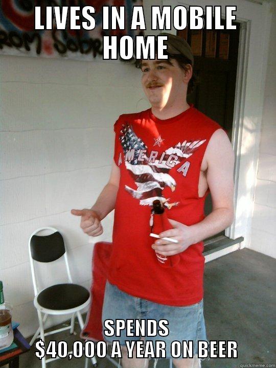 LIVES IN A MOBILE HOME SPENDS $40,000 A YEAR ON BEER Redneck Randal