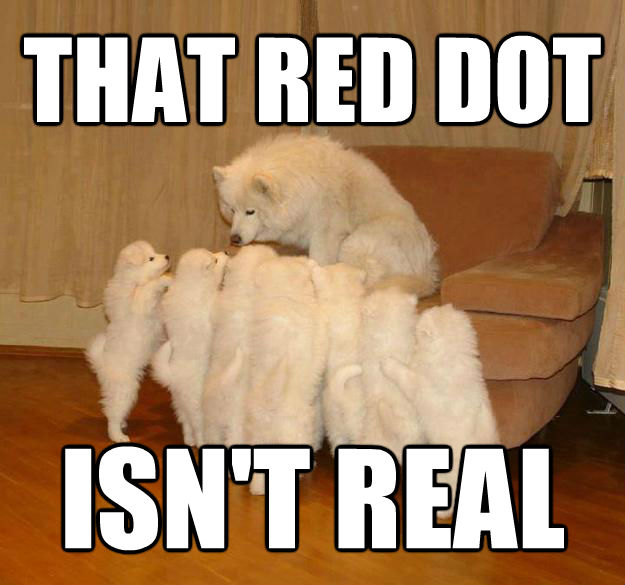 THAT RED DOT ISN'T REAL  untitled meme