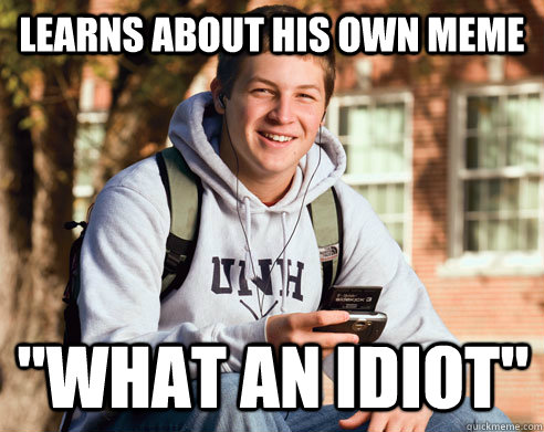 LEARNS ABOUT HIS OWN MEME 