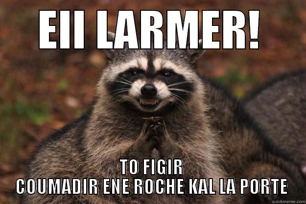 A A AA - EII LARMER! TO FIGIR COUMADIR ENE ROCHE KAL LA PORTE Evil Plotting Raccoon