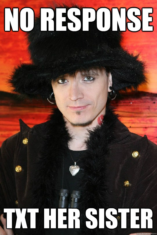 No response  TXT her sister  Lolgame