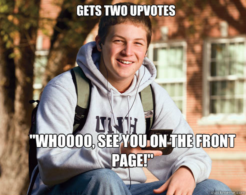 Gets two upvotes 