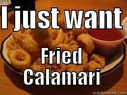 I JUST WANT  FRIED CALAMARI Misc