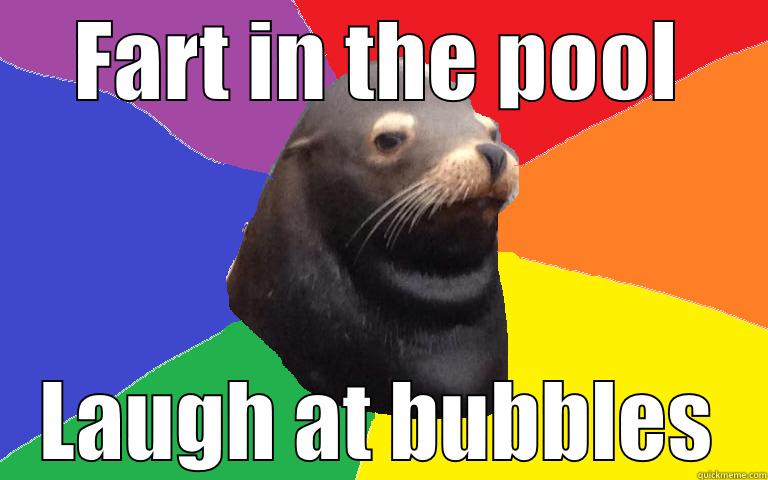 FART IN THE POOL LAUGH AT BUBBLES Misc