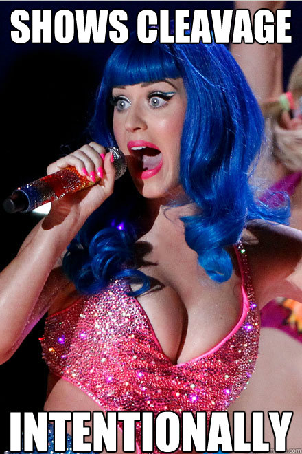 Shows Cleavage  INTENTIONALLY  