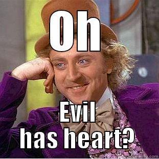 OH EVIL HAS HEART? Condescending Wonka