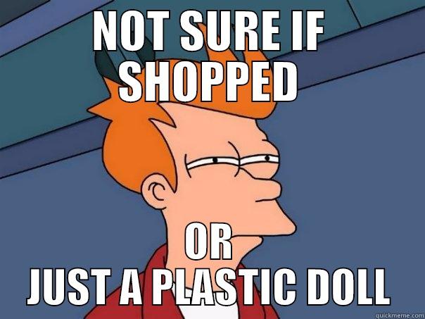 NOT SURE IF SHOPPED OR JUST A PLASTIC DOLL Futurama Fry