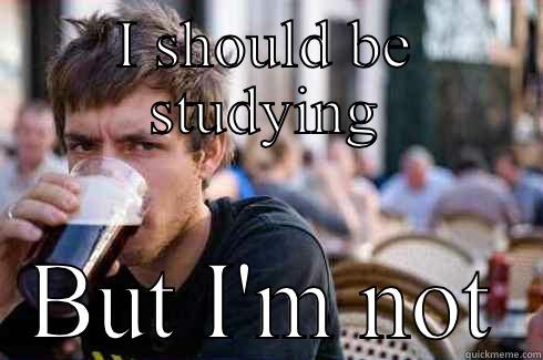 I SHOULD BE STUDYING BUT I'M NOT Lazy College Senior