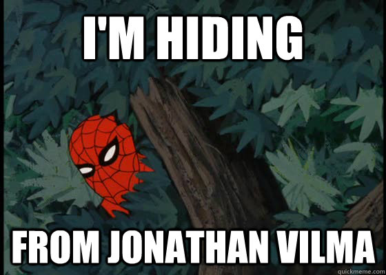 I'm Hiding  From Jonathan Vilma   60s Spiderman
