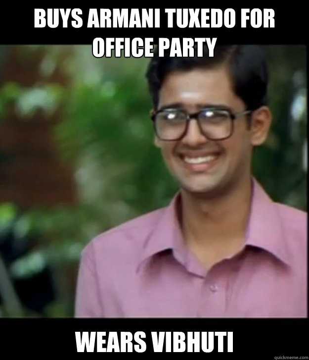 Buys Armani Tuxedo for Office Party Wears Vibhuti - Buys Armani Tuxedo for Office Party Wears Vibhuti  Smart Iyer boy