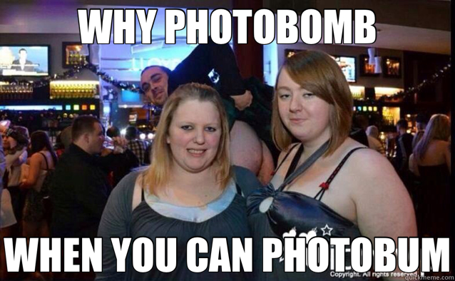WHY PHOTOBOMB WHEN YOU CAN PHOTOBUM - WHY PHOTOBOMB WHEN YOU CAN PHOTOBUM  photobum