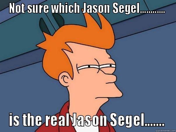 NOT SURE WHICH JASON SEGEL............ IS THE REAL JASON SEGEL....... Futurama Fry
