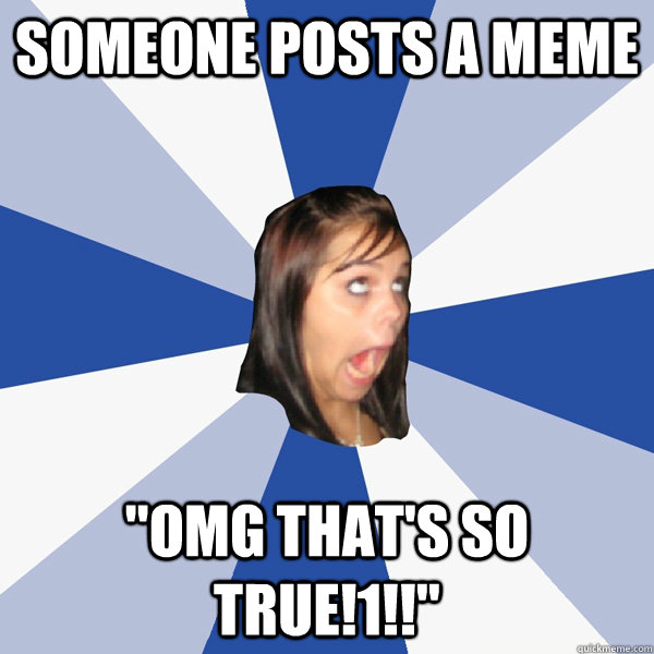 someone posts a meme 