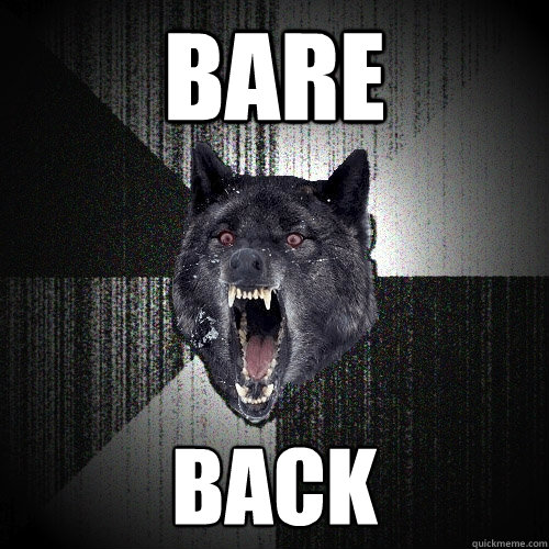 BARE BACK
  Insanity Wolf