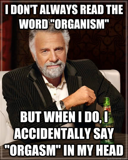 I don't always read the word 
