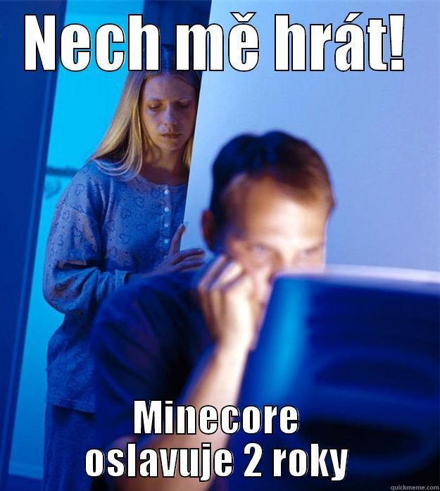 NECH MĚ HRÁT! MINECORE OSLAVUJE 2 ROKY Redditors Wife
