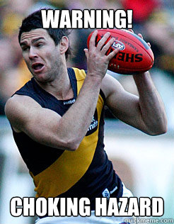 WARNING! Choking hazard - WARNING! Choking hazard  Richmond Tigers