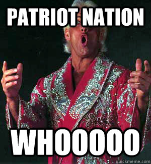 Patriot Nation  WHOOOOO  Ric Flair WOOOO