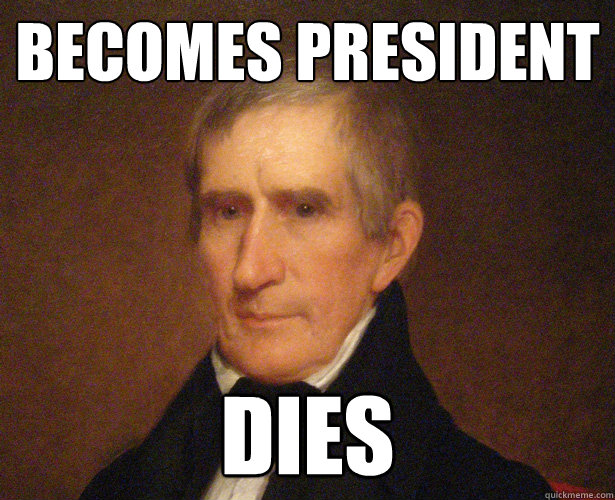 becomes president dies  