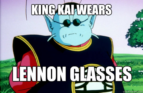 King Kai Wears Lennon Glasses - King Kai Wears Lennon Glasses  King Kai Wears Lennon Glasses