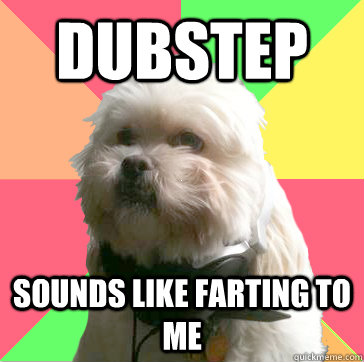 DUBSTEP SOUNDS LIKE FARTING TO ME   