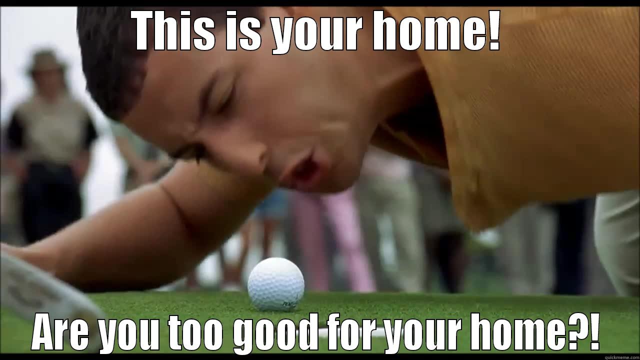 THIS IS YOUR HOME! ARE YOU TOO GOOD FOR YOUR HOME?! Misc