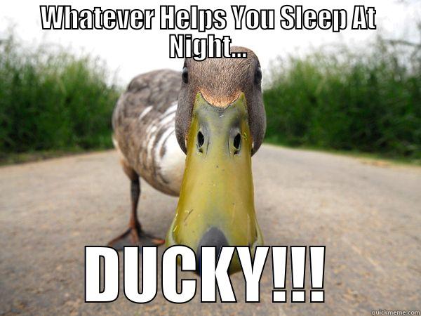 WHATEVER HELPS YOU SLEEP AT NIGHT... DUCKY!!! Misc