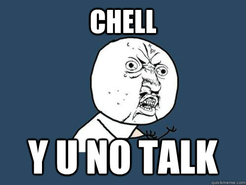 chell y u no talk   Y U No