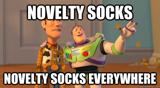 Novelty Socks Novelty Socks Everywhere  Buzz Glitter