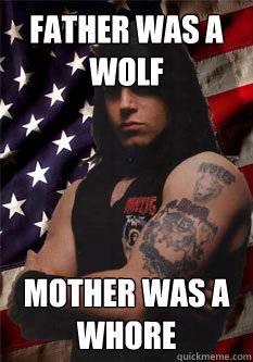 father was a wolf mother was a whore - father was a wolf mother was a whore  Scumbag Danzig