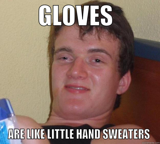 GLOVES  ARE LIKE LITTLE HAND SWEATERS 10 Guy