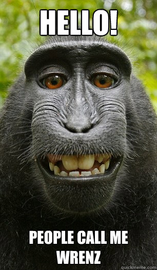 Hello! people call me wrenz - Hello! people call me wrenz  Mindful Macaque