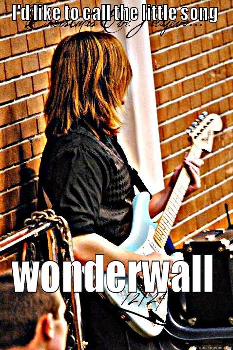 I'D LIKE TO CALL THE LITTLE SONG WONDERWALL Misc