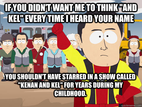 If you didn't want me to think 