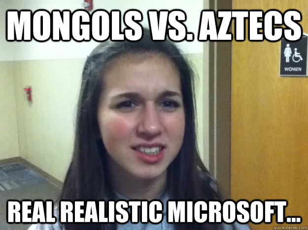 Mongols vs. Aztecs Real realistic microsoft...  