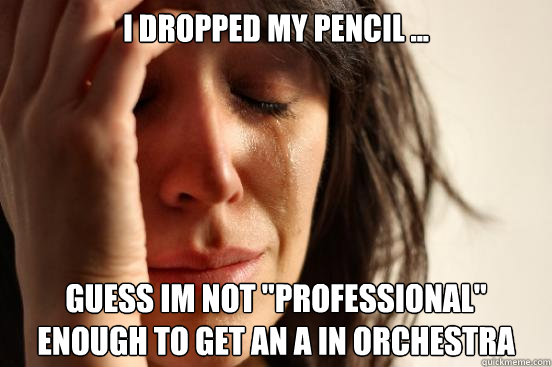 I dropped my pencil ... guess im not 