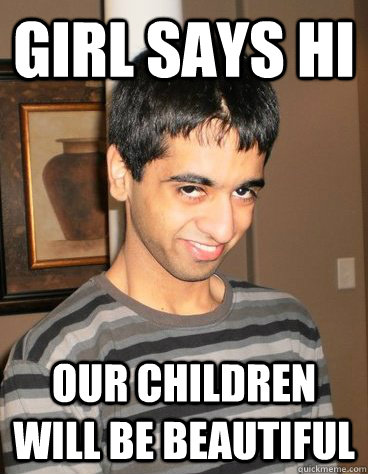 Girl says hi our children will be beautiful  