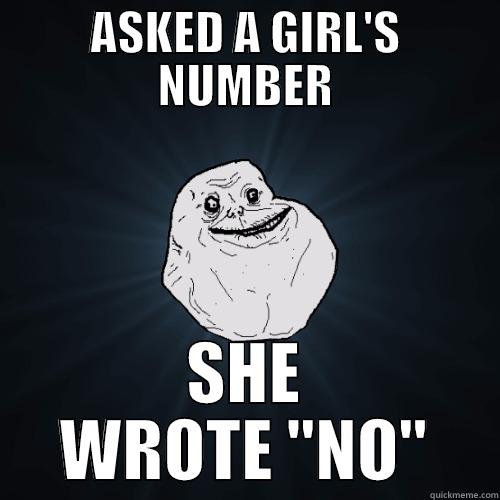 ASKED A GIRL'S NUMBER SHE WROTE 