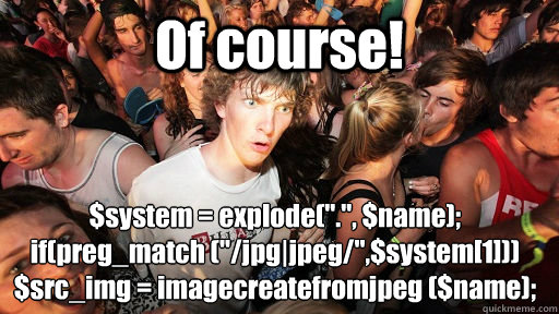 Of course! $system = explode(