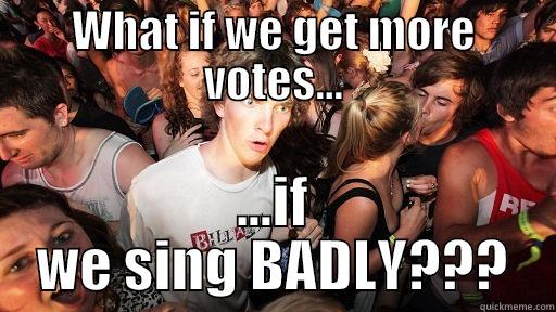 WHAT IF WE GET MORE VOTES... ...IF WE SING BADLY??? Sudden Clarity Clarence