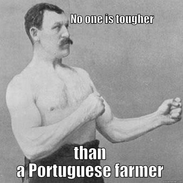 Think you're a macho man? -                                                                                                              NO ONE IS TOUGHER THAN A PORTUGUESE FARMER overly manly man