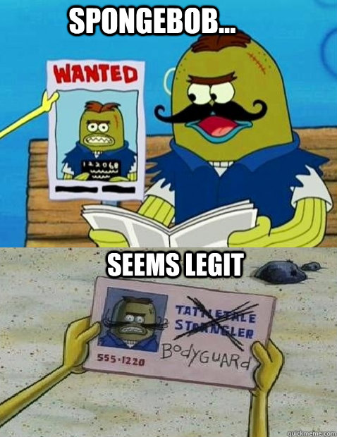 Spongebob... Seems Legit  Spongebob