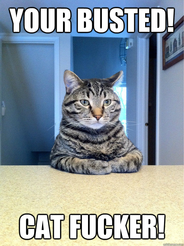 your BUSTED! cat fucker! - your BUSTED! cat fucker!  Chris Hansen Cat