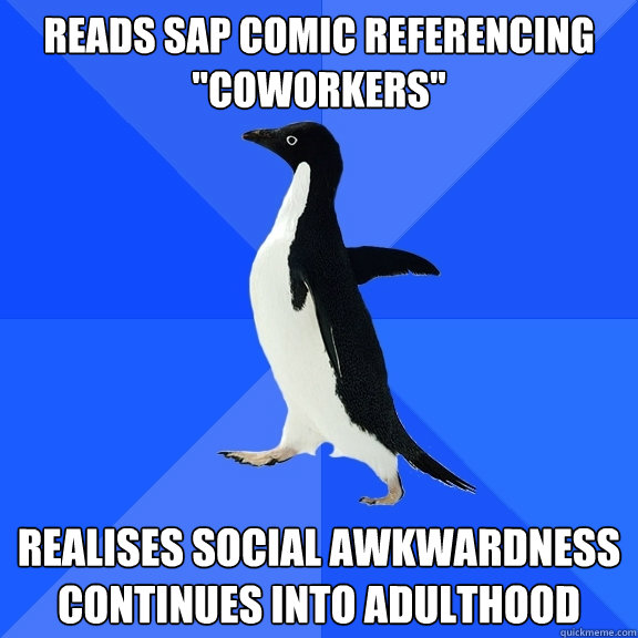 reads SAP comic referencing 