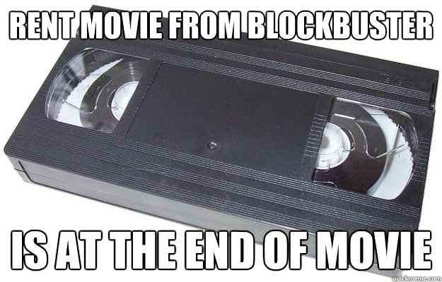 Rent movie from blockbuster Is at the end of movie - Rent movie from blockbuster Is at the end of movie  Good Guy VHS