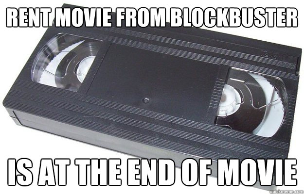 Rent movie from blockbuster Is at the end of movie  Good Guy VHS